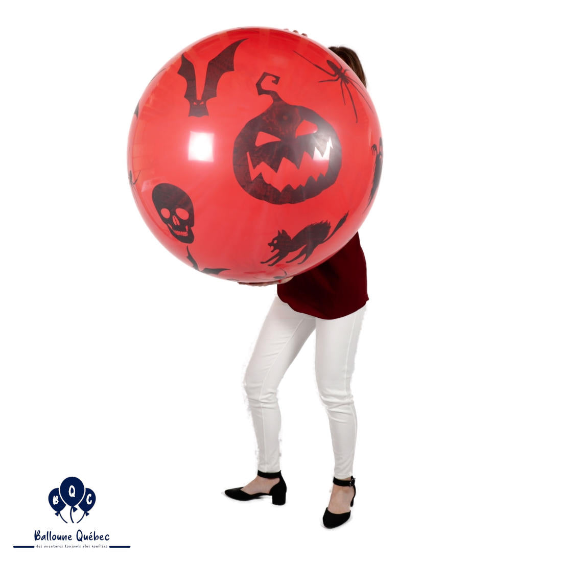 Cattex 32" Spooky Red or Black Halloween Balloon