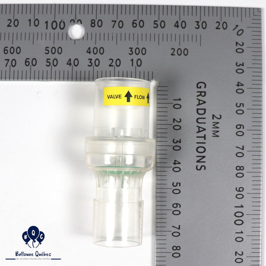 Small inflation valve with closure